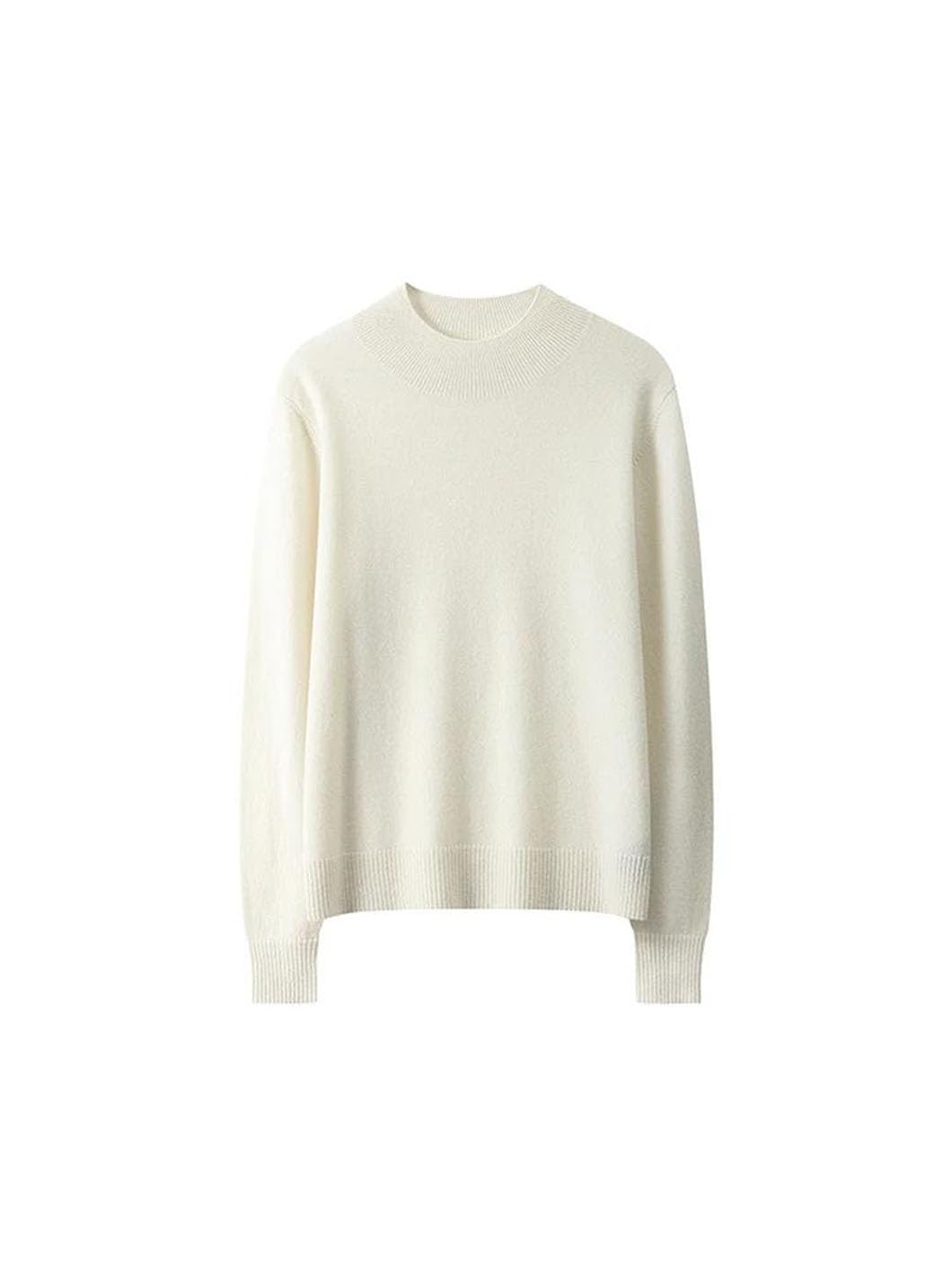 Maglione da donna in lana, a collo alto, caldo, a maniche lunghe