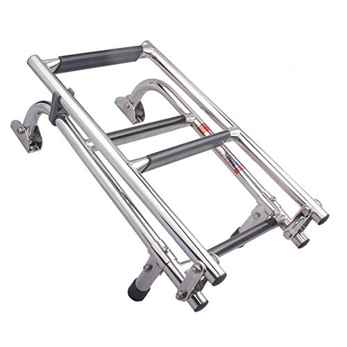 Escalera marina plegable de acero inoxidable 4 peldaños miniatura 1