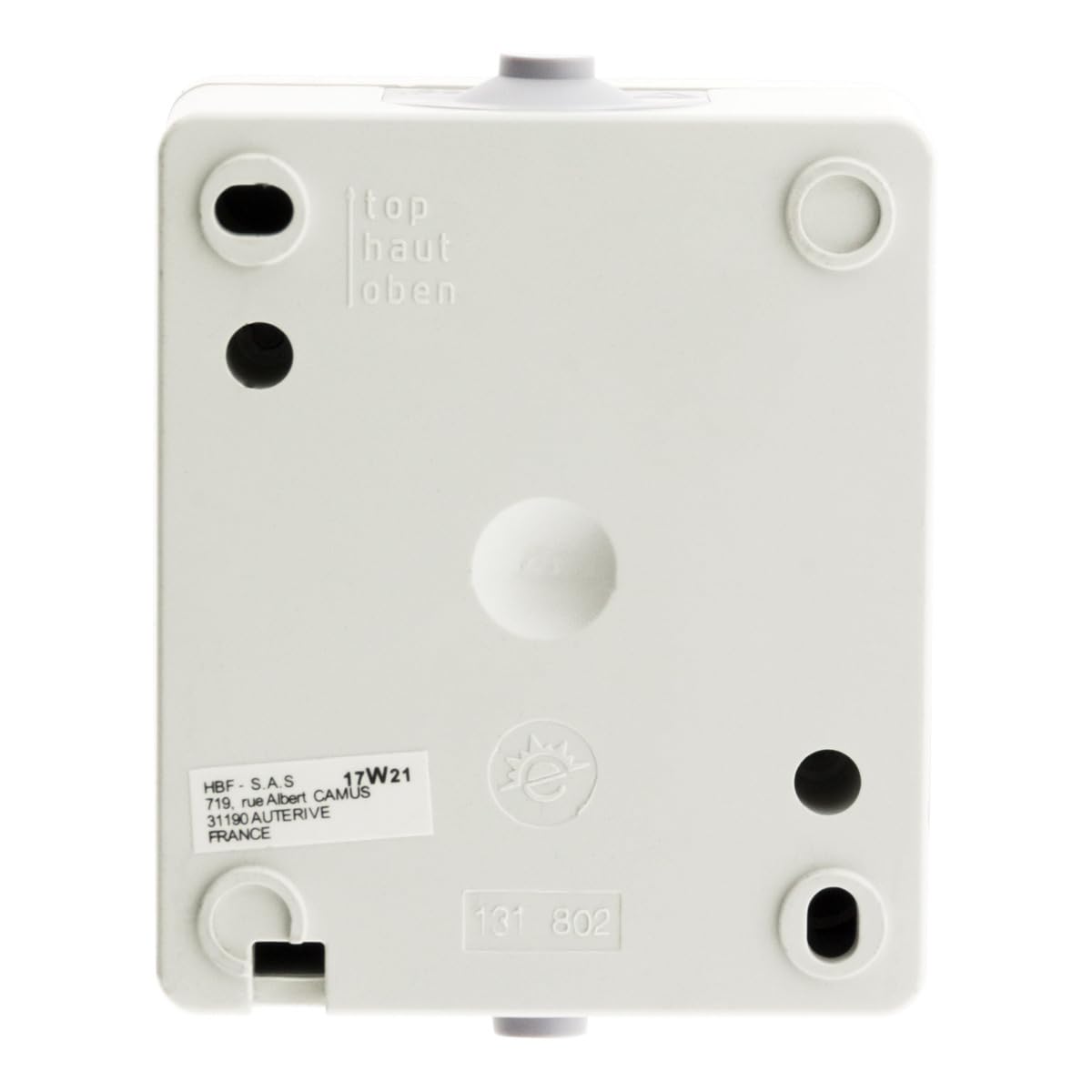 Zenitech - Interruttore Va-e-vieni 10A IP54 Aquae - Nero - Interruttore Impermeabile per Uso Esterno - Collegamento Rapido con Morsetto Automatico - Controllo da Due Punti