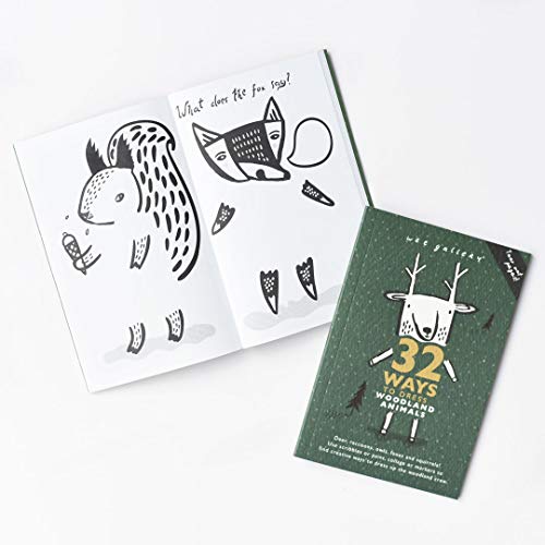 Image of Wee Gallery, 32 Ways to Dress Up Woodland Animals - Creative Coloring Book for Kids, Toddler, Preschool Children, Arts and Craft Activity for Travel, Homeschool Play, Motor Skills, with Tear Out Pages