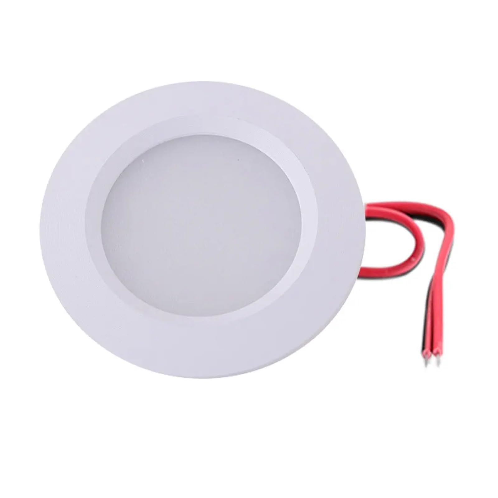 Oprawa wpuszczana LED typu Downlight 68 mm 3 W 12 V DC Otwór 55 mm 2 1/2 cala Wpuszczana lampa do pojazdów kempingowych Slim(White Shell,WARM WHITE 3000K_4 PCS)
