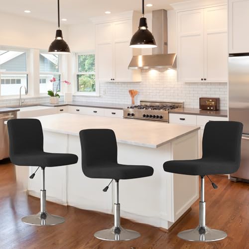 Image of Chair Covers Bar Stool Cover 2pc Bar Chair Cover Swivel Bar Stool Slipcover