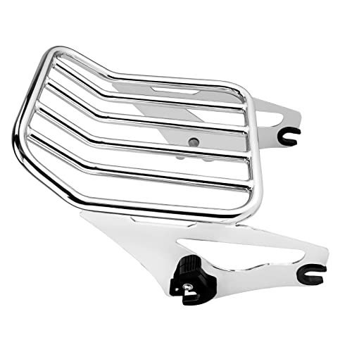 Vastmt Detachable Two-Up Motorcycle Luggage Rack 2-Up Motorcycle Rear Mounting Rack Fits For Harley Touring Street Glide Road King Electra Glide Road Glide 2009-Up #TOP12