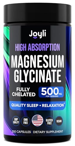 Joyli Nutrition Magnesium Glycinate 500Mg - Magnesium For Sleep cover