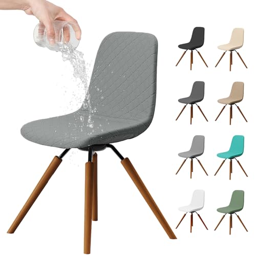 Dioxide Housse de Chaise Salle à Manger Imperméable, Housse Chaise en Jacquard Extensible Amovible et Lavable, Housse en Jacquard Extensible Amovible et Lavable Décor...
