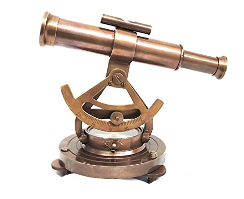 Aladean Brass Alidade Telescope 5" With Base Compass #TOP7