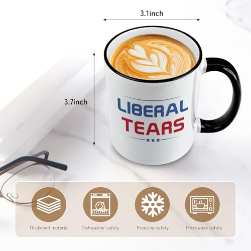 Taza de café Liberal Tears cerámica 11 oz miniatura 5