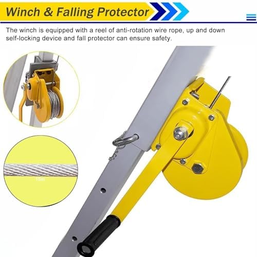 Emergency Rescue Tripod Kit - Retractable Legs for Confined Space Safety in Tunnels, Sewers & Flues - Essential Emergency Response Equipment for Rescue Operations