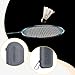 Yiju Badminton Racket Bag Accessory Waterproof Double Rackets Holder for Travel with Shuttlecock Pouch Gift Container Storage Bag, Gray