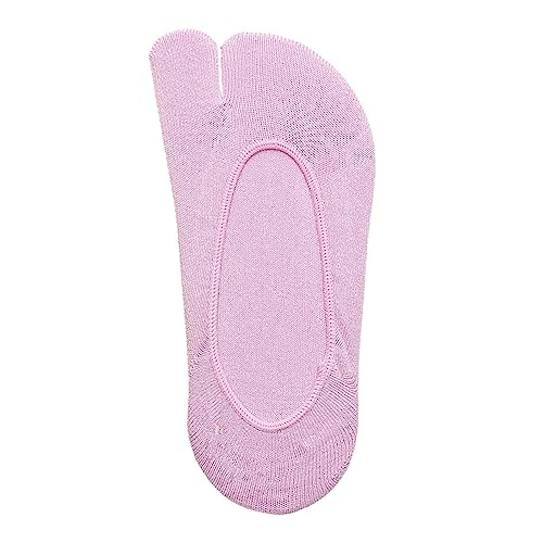 No Show Toe Socks Women 2 Toe Flip Flop Socks Girl Summer Split Toe Socks Home Women Low Cut Socks Two Finger Socks for Sneaker Loafer Shoes, Light Purple2