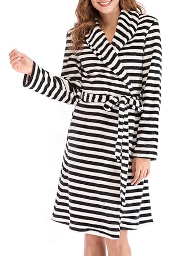 Peignoir d'hiver en flanelle pour femme parfait après le bain ou pour cocooner chez soi