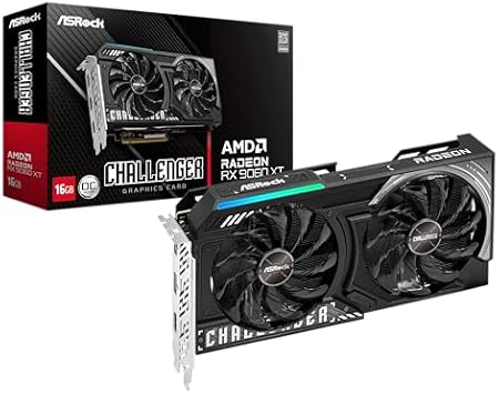 【Amazon.co.jp限定】ASRock 3年保証 グラフィックボードChallenger RX 9060XT 16GO AMD Radeon RX9060XT 搭載 RX9060XT CL 16GO/AX 長期保証モデル