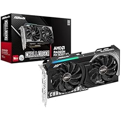 ASRock Radeon RX 9060 XT Challenger 16GB OC, RDNA 4, 3290MHz Boost, 16GB GDDR6 128-bit, PCIe 5.0, Dual Fans, 0dB Silent, LED Indicator, DisplayPort 2.1a, HDMI 2.1b