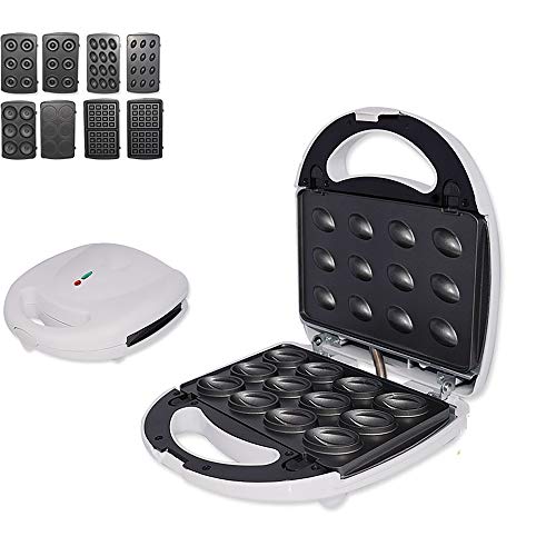 4 in 1 Sandwich Maker Elektrische Nuss Cake Maker Schnelles Frühstück Waffeleisen rutschfeste Cool Touch Griff Muffinform
