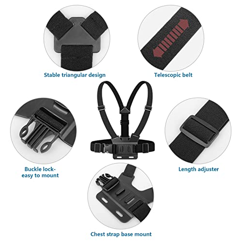 Chromlives Phone Strap Mount Set, Phone Chest Strap Mount +Phone Head Mount +Phone Neck Holder,3 In 1 Hands Free Phone Holder For Neck Head Chest Compatible With Iphone,Gopro Hero And More #TOP2