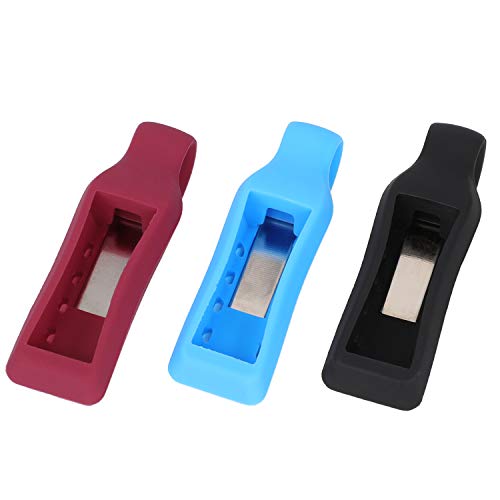 [3 Pack-Black,Blue,Red] Replacement Clip Holder For Fitbit Alta/Alta Hr/Fitbit Ace, Akwox [Shock-Proof][ Shatter-Resistant] Protective Cover Case For Fitbit Alta/Alta Hr/Fitbit Ace #TOP1