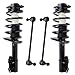 Front - Both (2) Front Driver & Passenger Side Complete Strut & Spring Assembly with (2) Sway Bar End Links - 11.8 Inch Center to Center. - Front