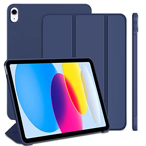 Funda para iPad Air 5 y 4 generación ProtUTab carcasa delgada azul oscuro