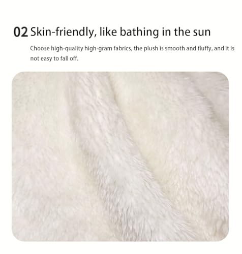 Enshine Almofada de cama macia lavável para gaiolas e canis, tapete reversível de lã para dormir par
