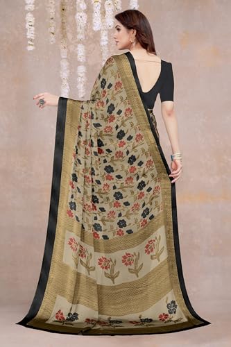 Image of MIRCHI FASHION Saree for Woman Chiffon Floral Printed | Lightweight Daily Wear Women's Sari with Unstitched Blouse Piece (Available in 20 Colors)