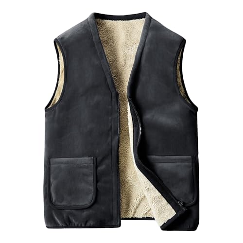 Chaleco de invierno para hombre acabados premium con forro polar y cremallera elegante