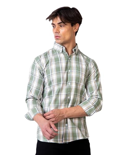 Image of TrapNation Men's Checkered Regular Fit Shirt