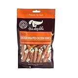 Petface The Dog Deli Premium Dog Treats - Chicken Wrapped Calcium Bones, 100g (Pack of 1)