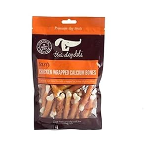 Petface The Dog Deli Premium Dog Treats – Chicken Wrapped Calcium Bones, 100g (Pack of 1)