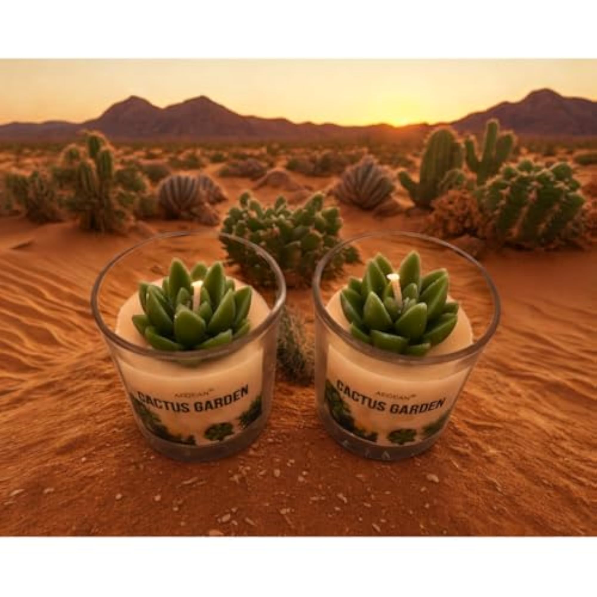 Aegean Cactus Garden Candle
