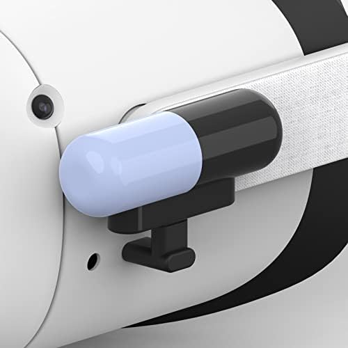 MARSDOCK Extra Battery Pack for Meta Oculus Quest 2 Headsets Accessories, Match Elite Strap, Any Strap, Super Lightweight 5000mAh VR Power Bank, Extended 2+ Hour Game Time in Virtual Reality (Blue)