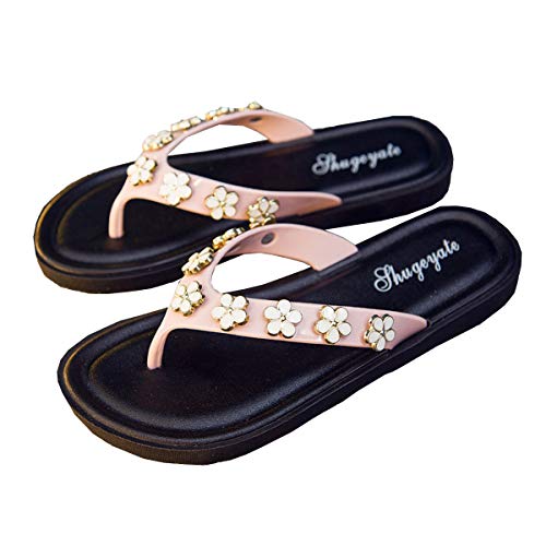 ZHCHL Sandals for Women Wide Width, Comfy Flat Sandals Closed Toe, Summer Beach Travel Flip Flops