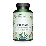 Integratore PROSTATA Vegavero® | 180 capsule | con Serenoa Repens, Ortica, Zucca, Zinco e Selenio | Titolato in Acidi Grassi | per Vie Urinarie Uomo | Vegan