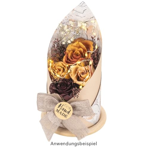Ideen mit Herz Kraftpapier-Sticker | 100% Handgemacht | Ø 2,5cm | Etiketten-Aufkleber auf Rolle | 500 Stück | Etikett für Marmelade oder Eingekochtes | ideal für selbstgemachte DIY & Handmade Produkte