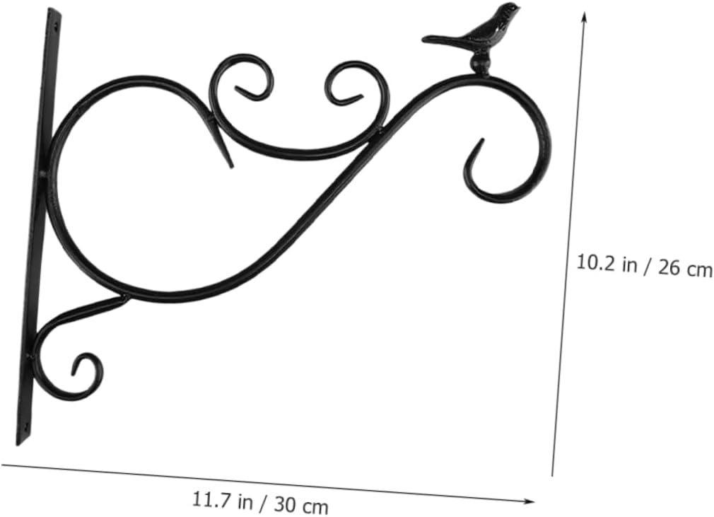 Elegant Iron Hanging Planter Bracket for Wall Plant Holder for Kitchen Garden Decor