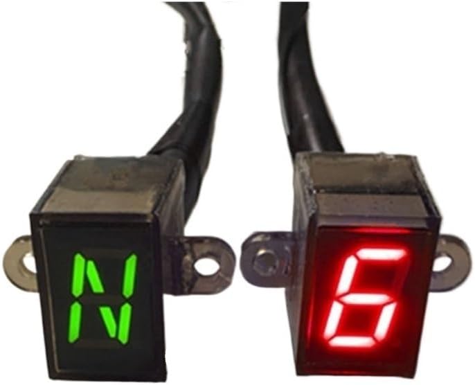 バイク用トリップインジケーターギアメーター オートバイ 6 スピード N-6 デジタルギアインジケーターバイクディスプレイシフトレバ