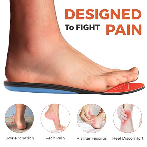 Plantillas para fascitis plantar 220+ lbs con soporte reforzado miniatura 3