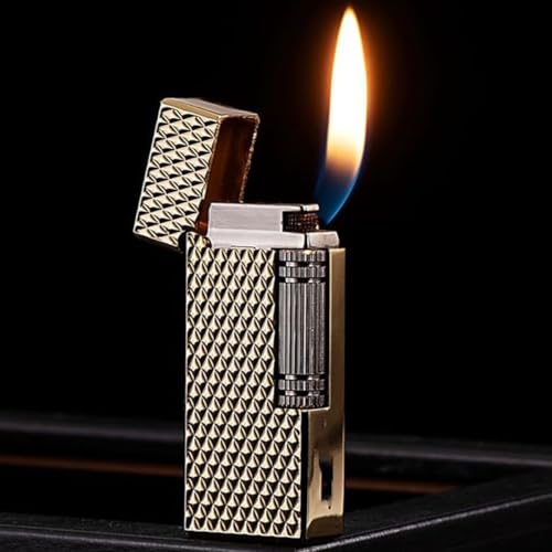 Encendedor portátil metálico negro ajustable y recargable miniatura 2