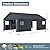 GREEN PARTY Carport, 13'x24' Extra Large Heavy Duty Carport with Roll-up Windows, Waterproof & 12 Legs Car Canopy Portable Garage Shelter with Removable Sidewalls & Doors for Car, Truck, SUV, Boat