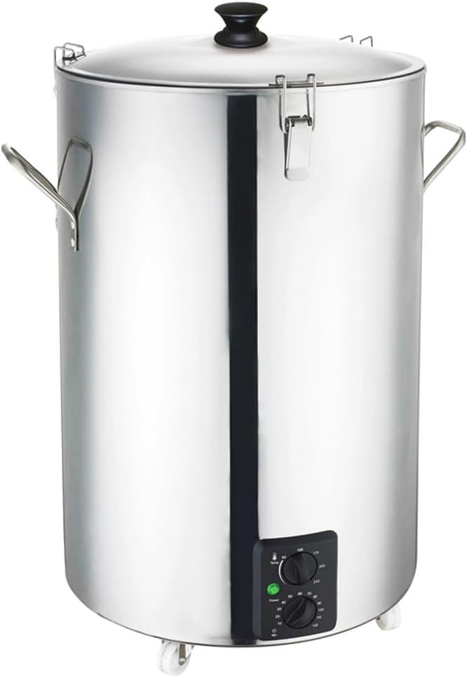 NEWTRY Commercial Food Steamer 50 Liter/53QT Steam Oven Heavy Duty for Cooking Electric Oven Bucket, 1800W