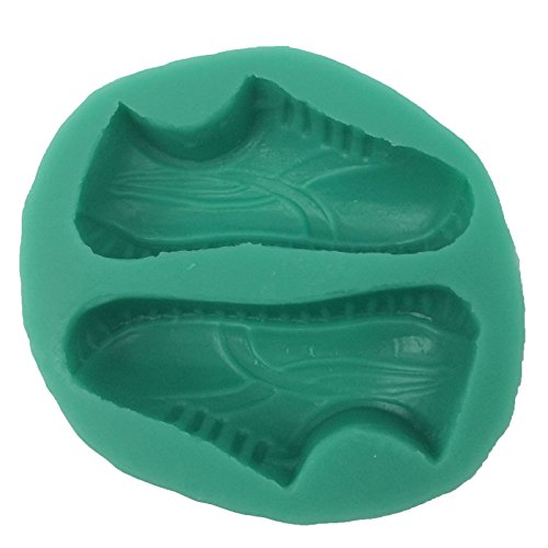 Soccer Shoes And Soccer Ball Candy Fondant Chocolate Mold For Cake Decoration, Cupcake Decorate, Polymer Clay, Crafting, 2 In Set #TOP1