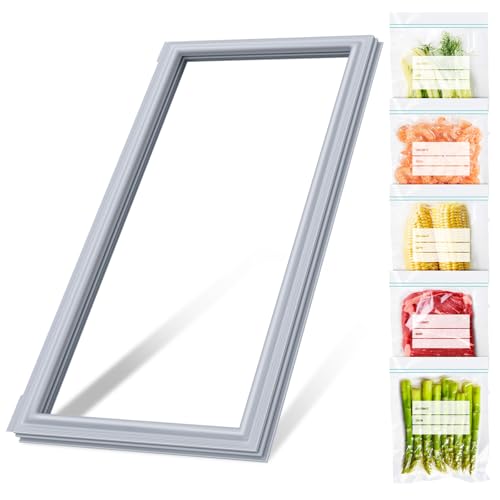UPGRADED DA97-05253W Refrigerator Door Gasket Replacement Compatible with Samsung Refrigerator Parts Door Seal, Replaces RF28HFEDBWW RF28HFEDBSR RF28HFEDTWW RF323TEDBSR RF23HCEDTSR Freezer Door Gasket