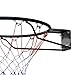 LPLYAA Basketball Rim Goal 17.7'' Universal Hanging Hoop Heavy Duty Wall Mounted Basketball Hoop with Net for Outdoor Home Backyard (Color : Solid Circle)