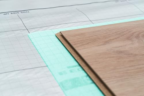 EGGER Dampfbremse Aqua+ Aluflex für Laminat - Diffusionsschutz gegen Feuchtigkeit - Aluminiumfolie mit robuster Vliesbeschichtung, 26m²/ Rolle