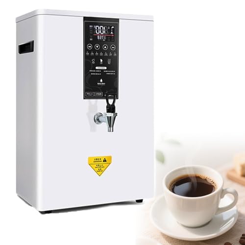 LYDZUSDP Large Capacity Hot Water Boiler,Electric Water Boiler,Step-Heating Boiling Water Machine,Wall-Mounted Tea Coffee Kettle Combination Water Boilers for Home,Coffee Shop(White 80L)