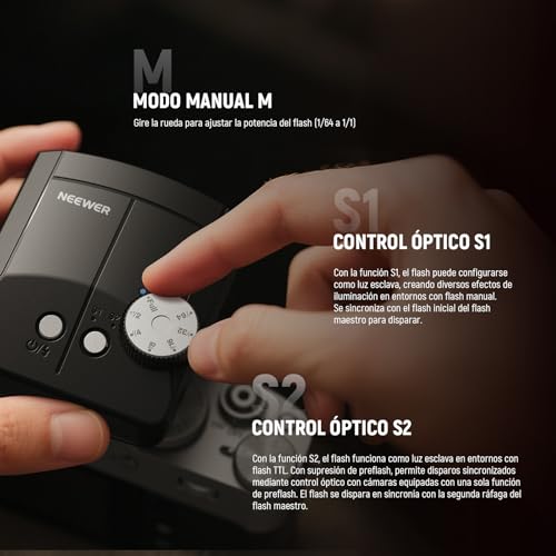 image for NEEWER Mini Camera Flash Light, 20Ws GN15 1200mAh/640 Full Power Flash