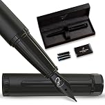 Ellington Pens Luxury Fountain Pen Set - Fountain Pens for Writing - Smooth Medium Nib Writing Pens - Includes Refillable Ink Converter, 3 Ink Cartridges, Gift Box - Elegant Calligraphy Pens