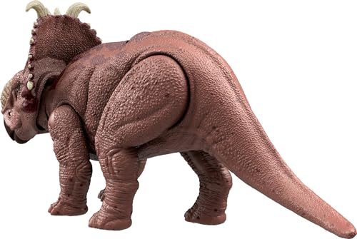 Mattel HTK72 Jurassic World Wild Roar Pachyrhinosaurus Dinosaur Figure With Continuing Head Strike & Roar Sound, Posable Toy & Digital Play thumb #6
