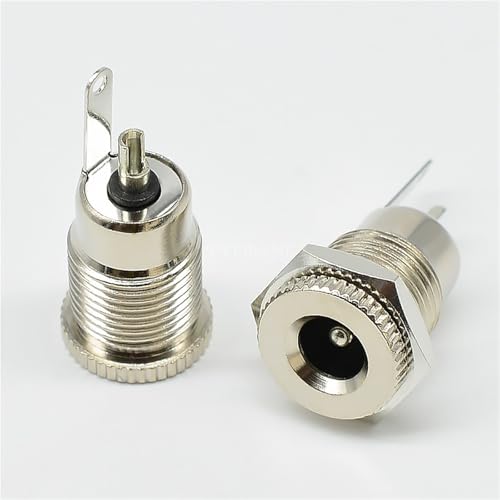 Evita cortes de energía con el conector hembra DC-099 metálico de 5,5 x 2,1 mm para panel 3