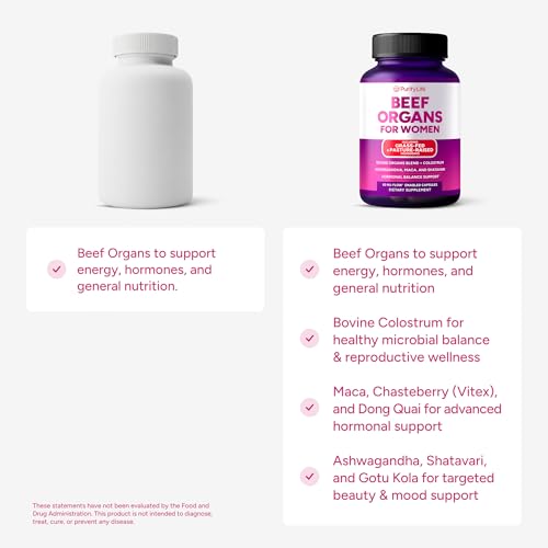 Grass-Fed Primal Beef Organ Supplement for Women, Hormone Balance for Women - Image 3