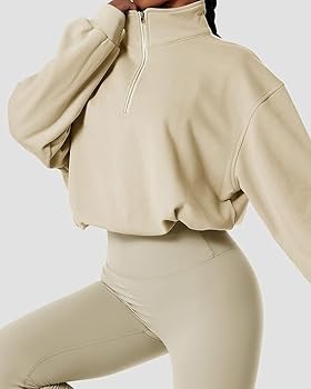 ◇新品◇【AMERICANA】 HALF SLEEVE SWEAT ベージュ Amazon.com: ANRABESS Womens Quarter Zip Oversized Long